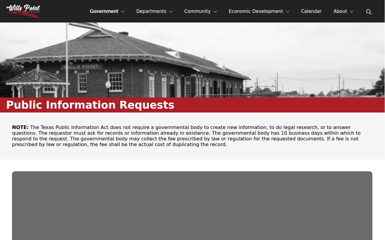 Van Zandt County active warrant records: existing-record request limits