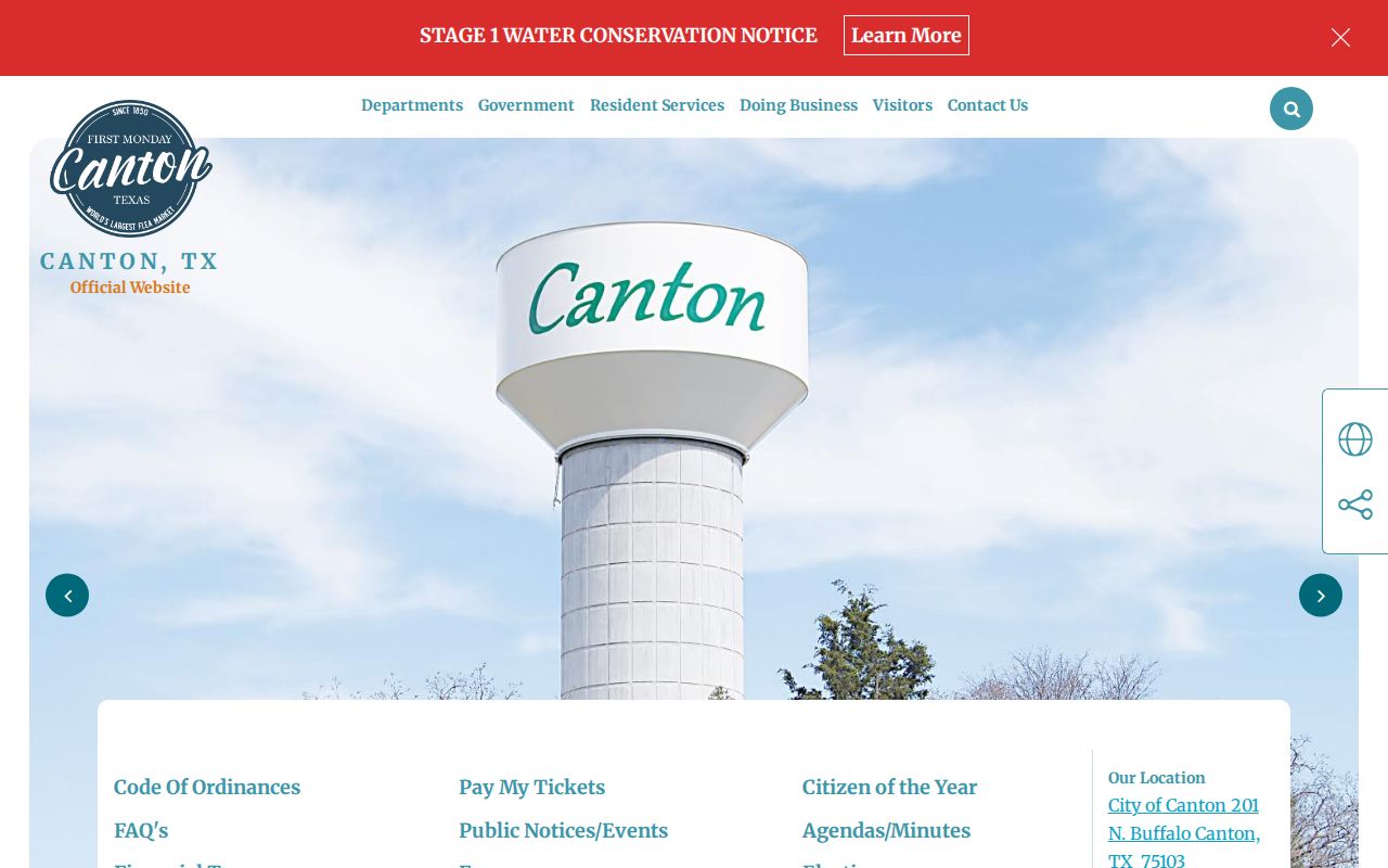 Canton warrant records: official Canton city website
